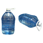 Botella PET 5 Lts. Azulina Rectangular (Mod.Ind.ET)