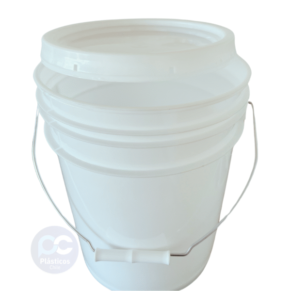 Balde Blanco 20 Litros con Tapa - Imagen 4