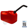 Bidón Rojo 20 Lts para Gasolina con vaciador