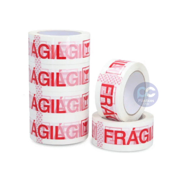 Cinta de Embalaje Adhesiva Frágil 40 Mts - Imagen 2