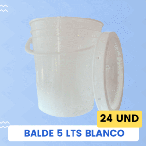 Balde 5 Lts Blanco Pack 24 Und