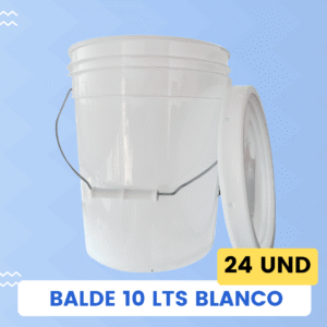 Balde Blanco 10 Lts Pack 24 Und
